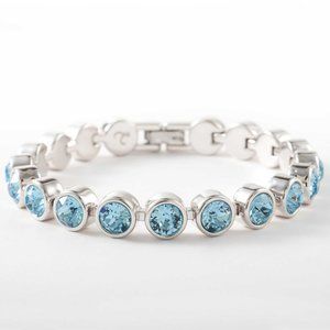 TOUCHSTONE CRYSTAL Aquamarine Ice Bracelet